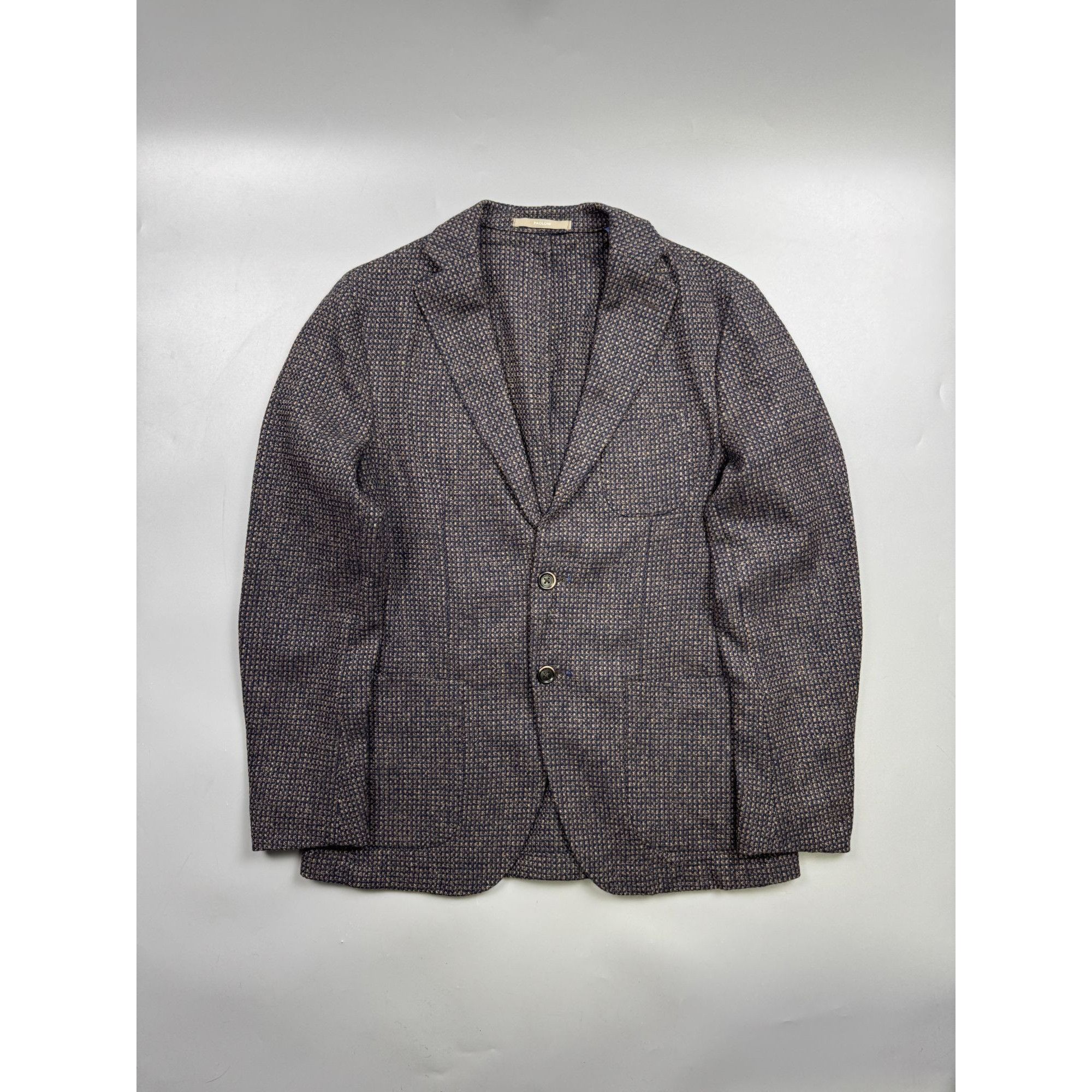 Paoloni Paoloni Wool Cotton Cashmere Blend Knitted Blazer (Y1246) Size 40R - 1 Thumbnail