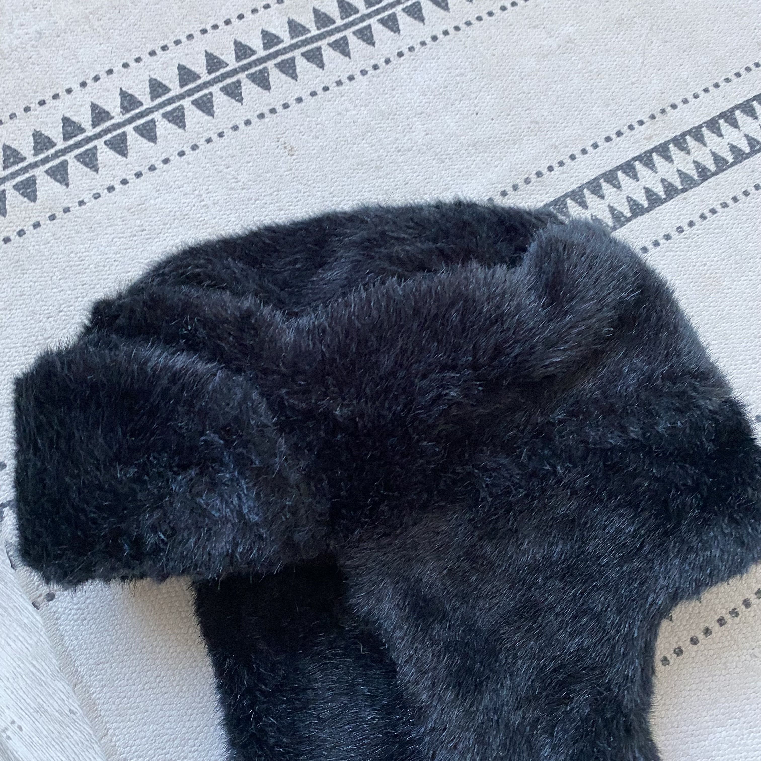 If Six Was Nine Vintage 2000s Faux Fur Trapper Ushanka Winter Hat Y2K Size ONE SIZE - 3 Thumbnail