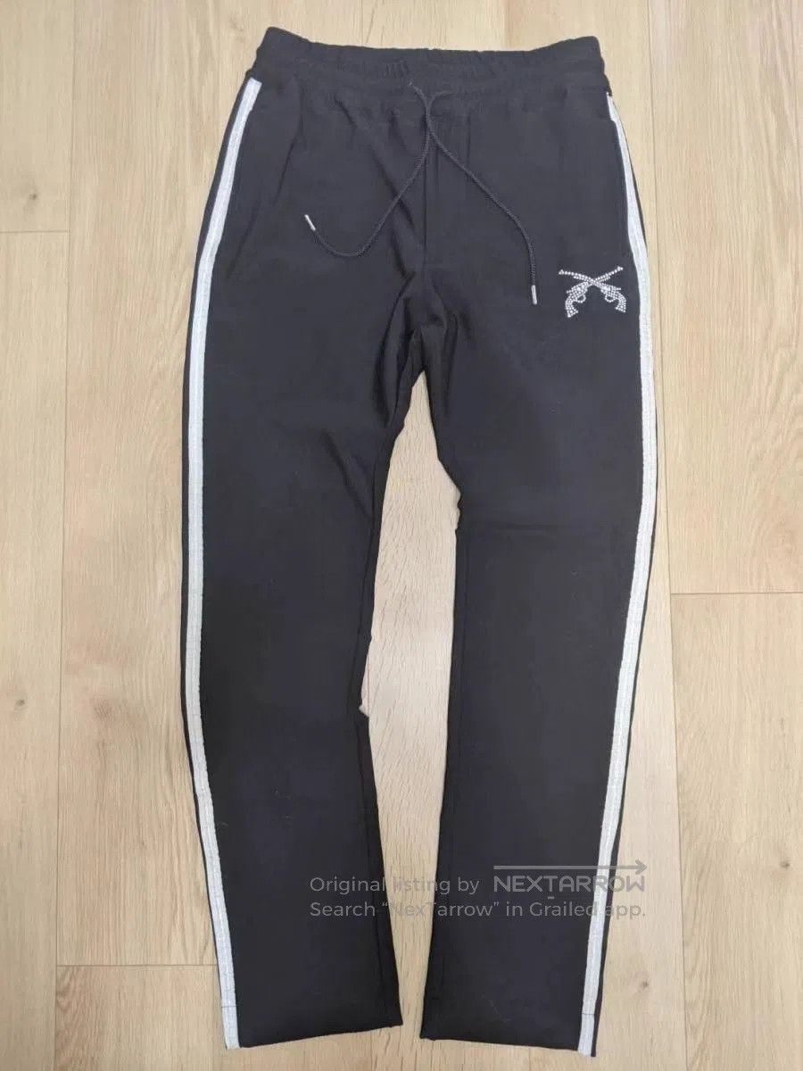 Roar Black Track Jacket & Pants Set with Crystal Gun Design. Size US S / EU 44-46 / 1 - 4 Thumbnail