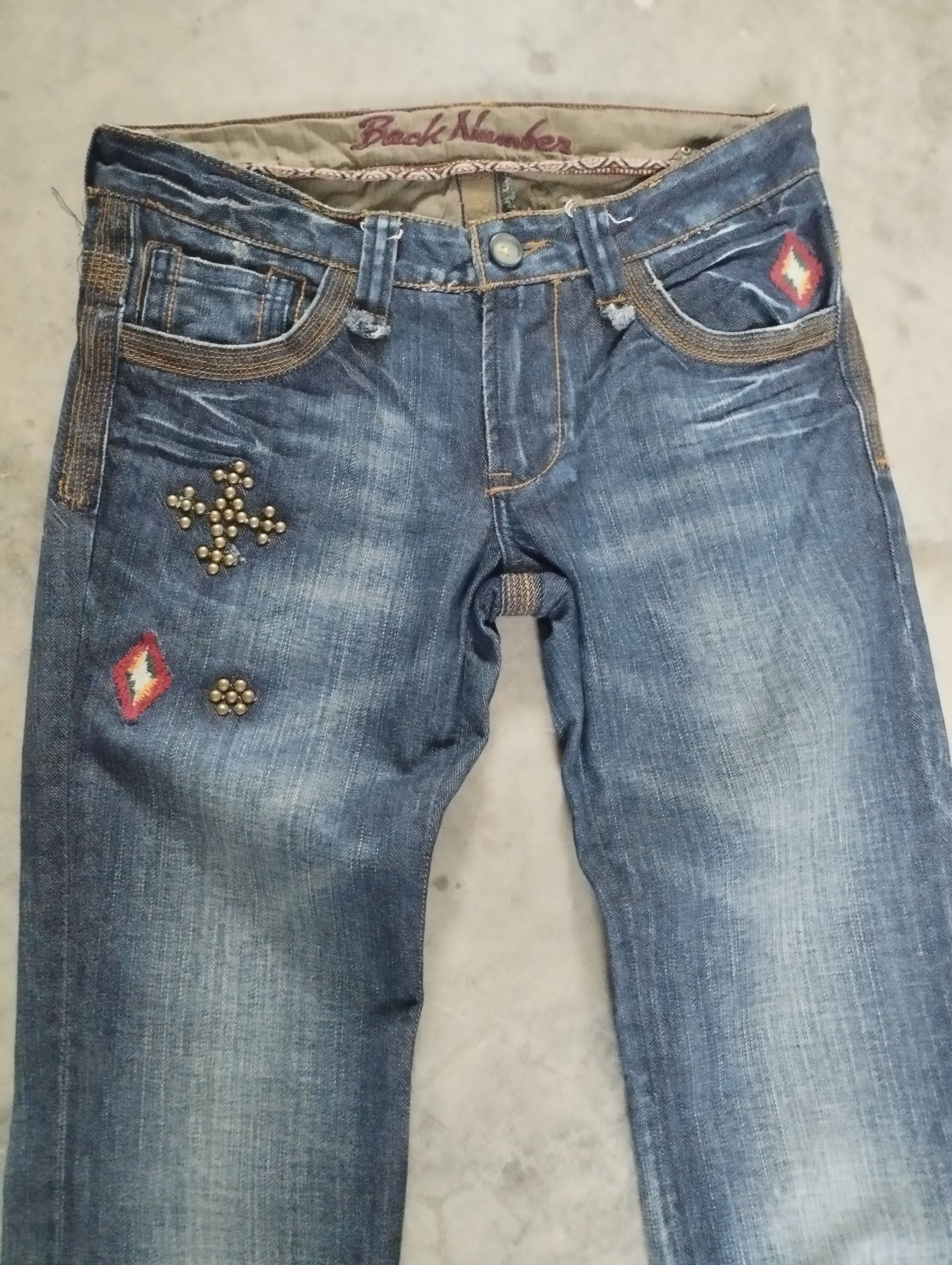 If Six Was Nine 2000s Japanese Archives Back Number Flare Jeans Size US 29 - 4 Thumbnail