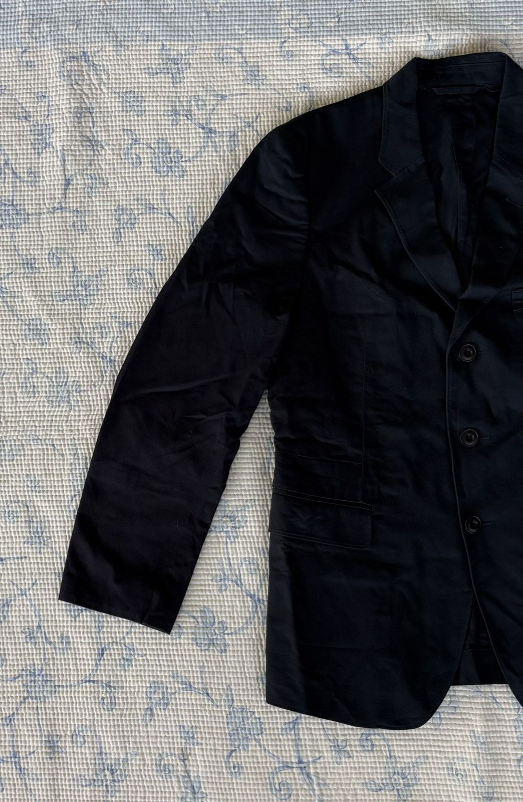 Lemaire Lemaire Blue Black Coat Size US M / EU 48-50 / 2 - 2 Thumbnail