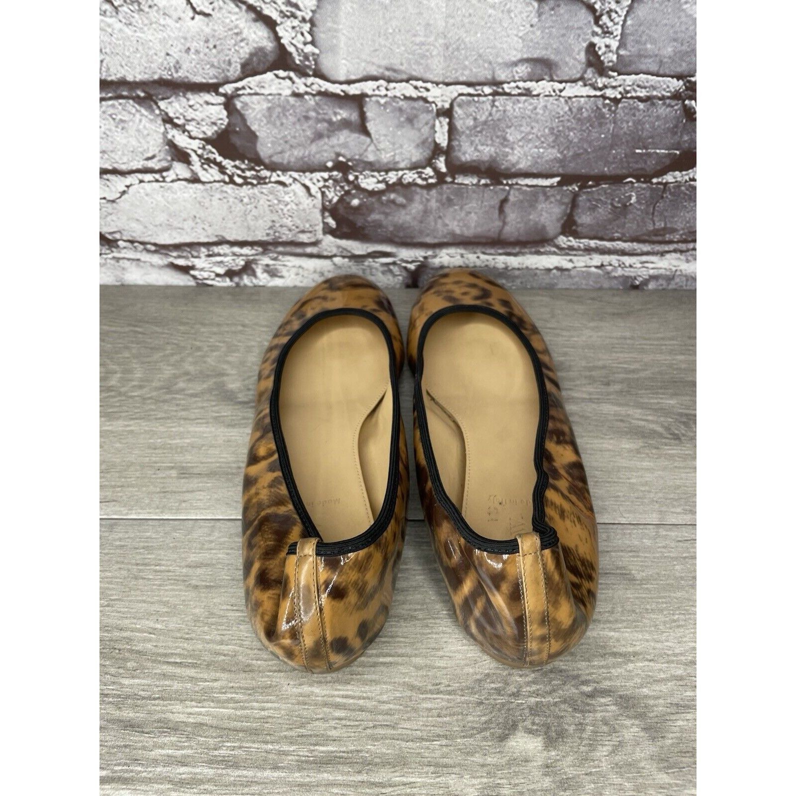 J.Crew J. Crew Caramel Animal Print Patent Leather Ballet Flats Wom Size US 9 / IT 39 - 6 Thumbnail