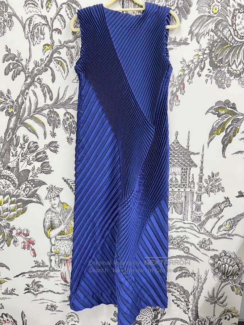 Issey Miyake Issey Miyake Blue Dress Size M / US 6-8 / IT 42-44 - 2 Thumbnail