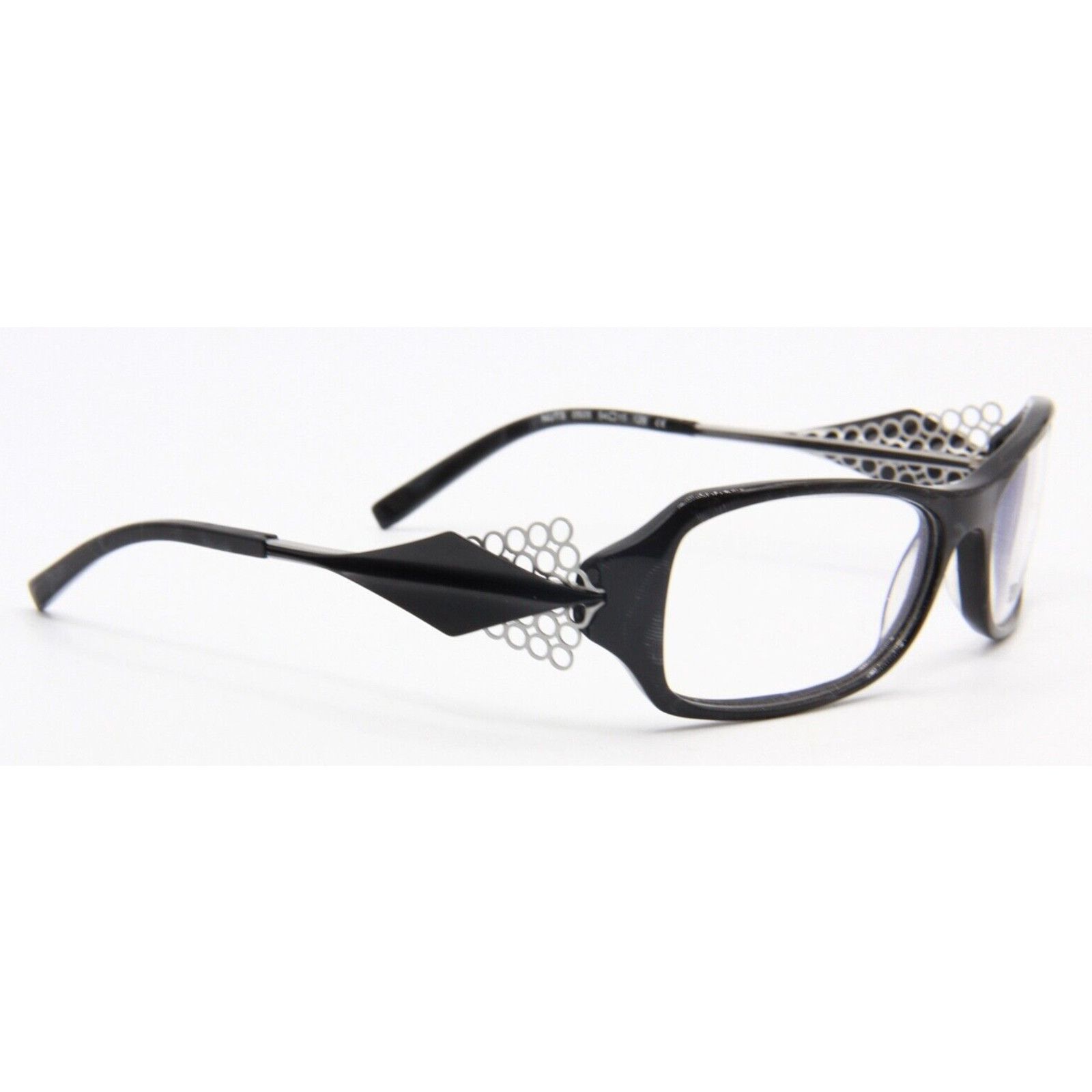 J.F. REY BOZ NUTS 0505 BLACK EYEGLASSES FRAME RX 54-15 FRANCE Size ONE SIZE - 3 Thumbnail