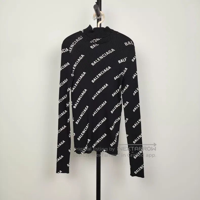 Balenciaga Balenciaga Long-sleeve knit top Size US S / EU 44-46 / 1 - 1 Thumbnail