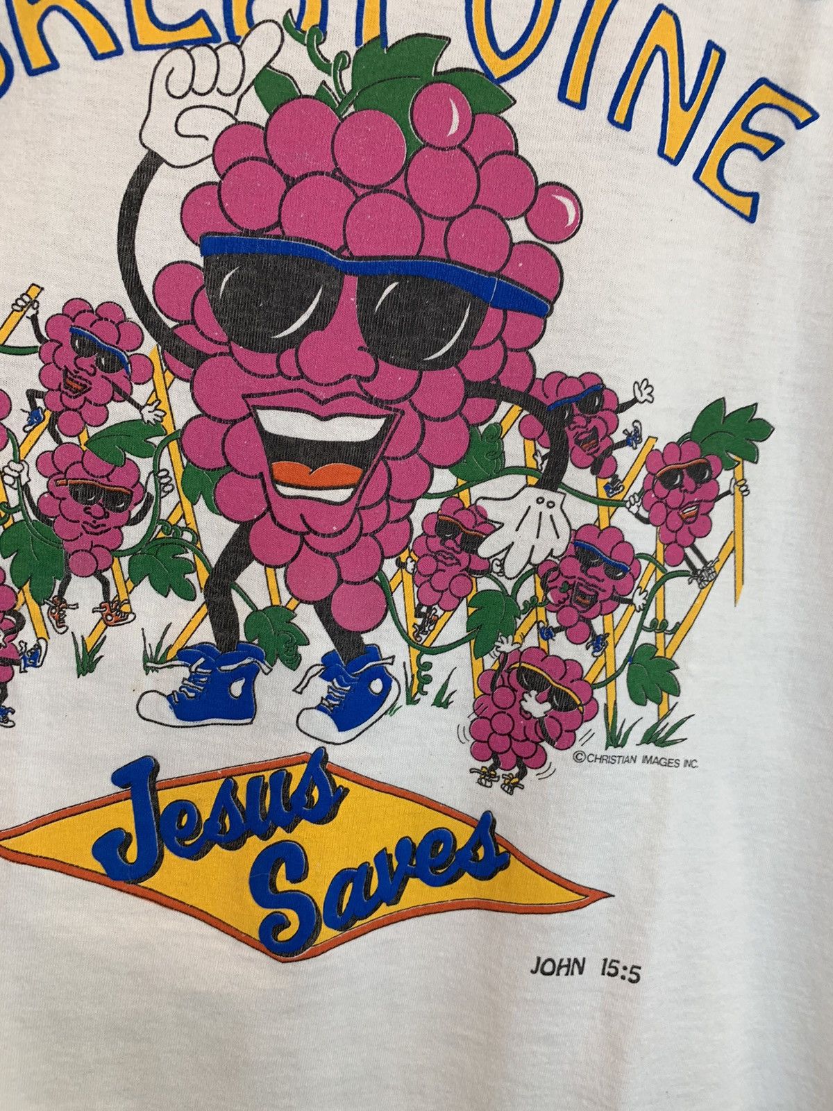 Vintage RARE Vintage Jesus Saves I Heard It Through Great Vine Shirt Size US XL / EU 56 / 4 - 5 Thumbnail