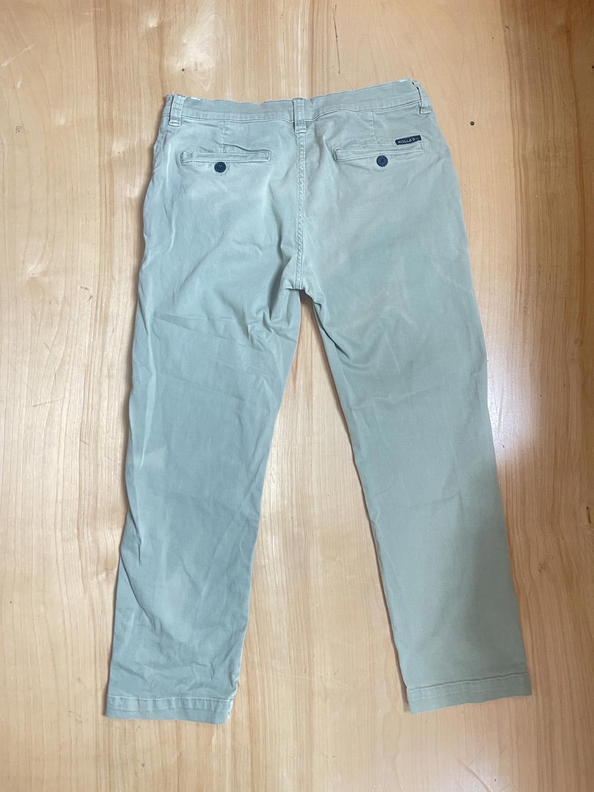 Rolla's Rollas Australia "EZY" Straight Leg Chino Mens 34 x 32 Olive Size US 34 / EU 50 - 5 Thumbnail