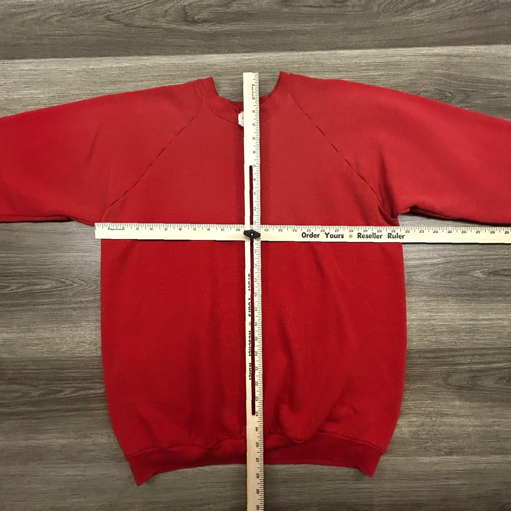 Fruit Of The Loom Vintage Fruit of the Loom Sweatshirt Mens XL Red Raglan Made in USA Size US XL / EU 56 / 4 - 7 Thumbnail