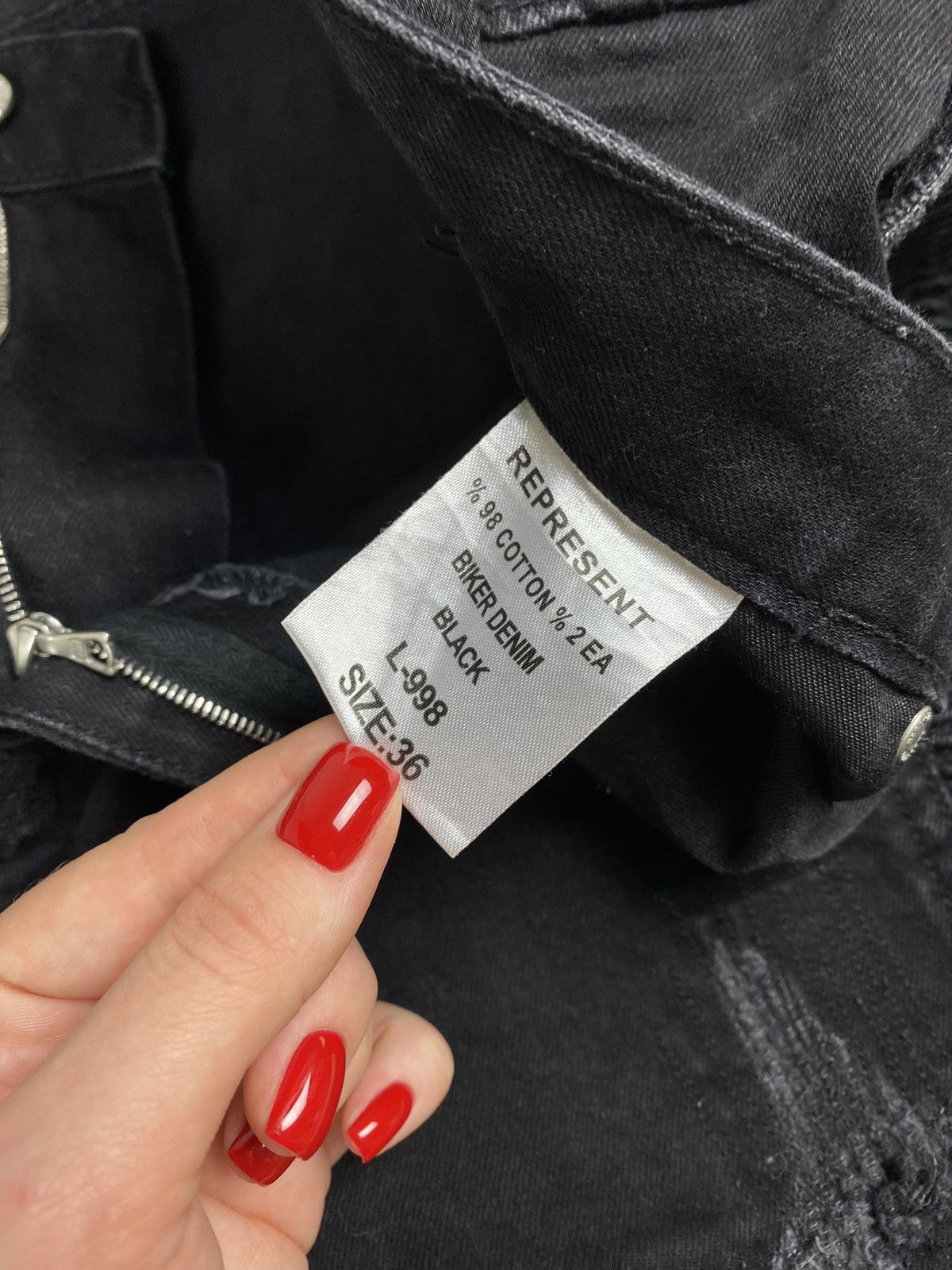 Represent Clo. Represent Skinny Biker Denim Size US 36 / EU 52 - 17 Thumbnail