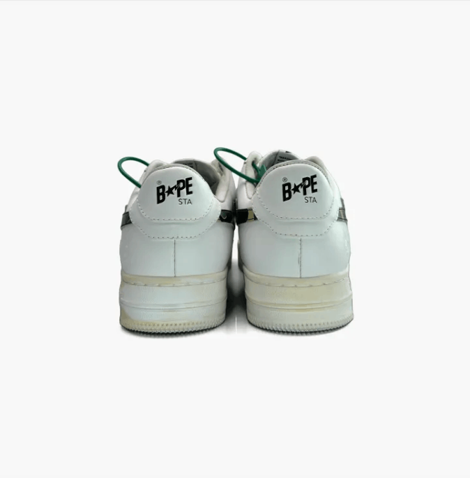 Bape A Bathing Ape Bapesta Low White Camo Star Sneakers Size US 10 / EU 43 - 4 Thumbnail