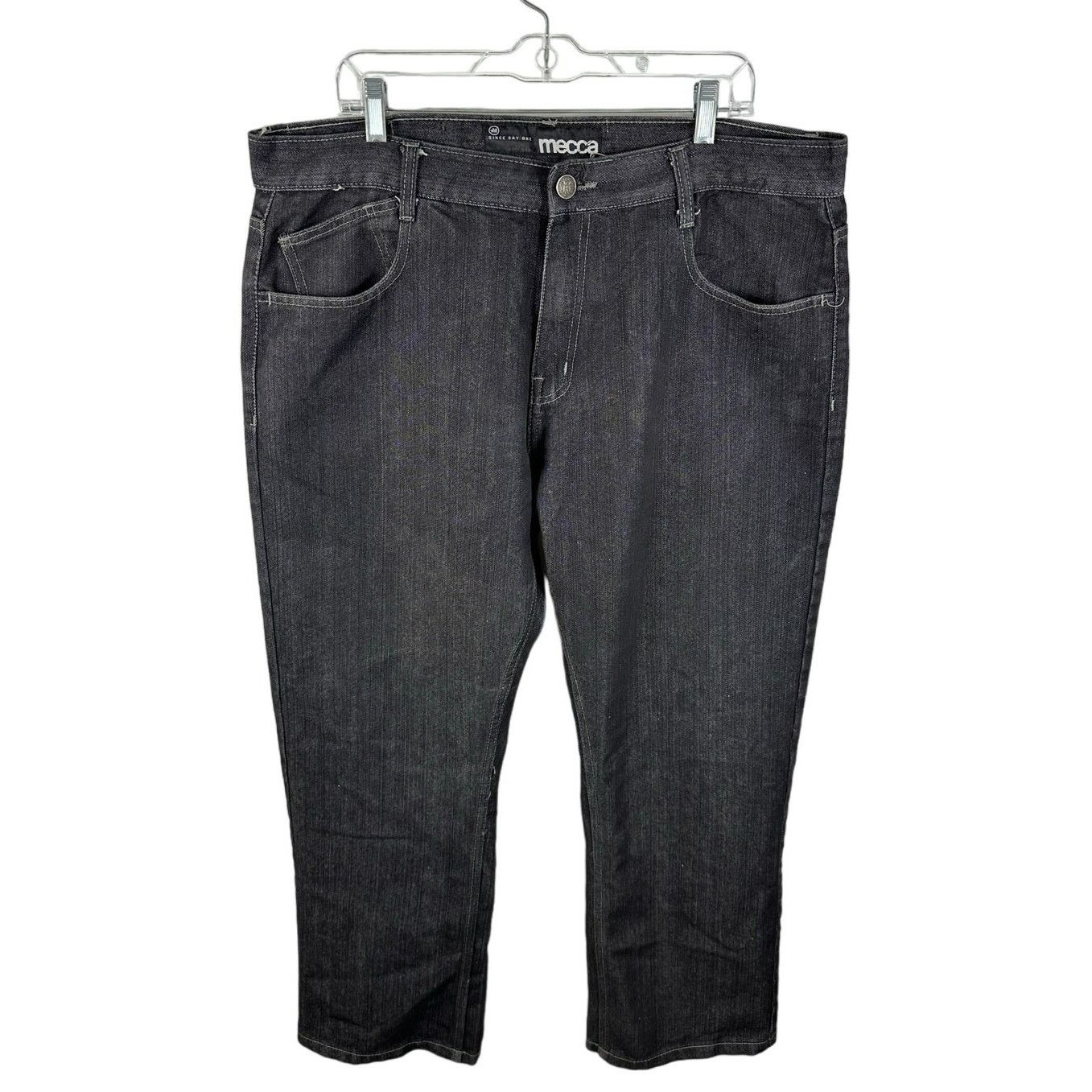Mecca Y2K Mecca Baggy Straight Leg Jeans Black 40x30 Skater Size US 40 / EU 56 - 1 Thumbnail