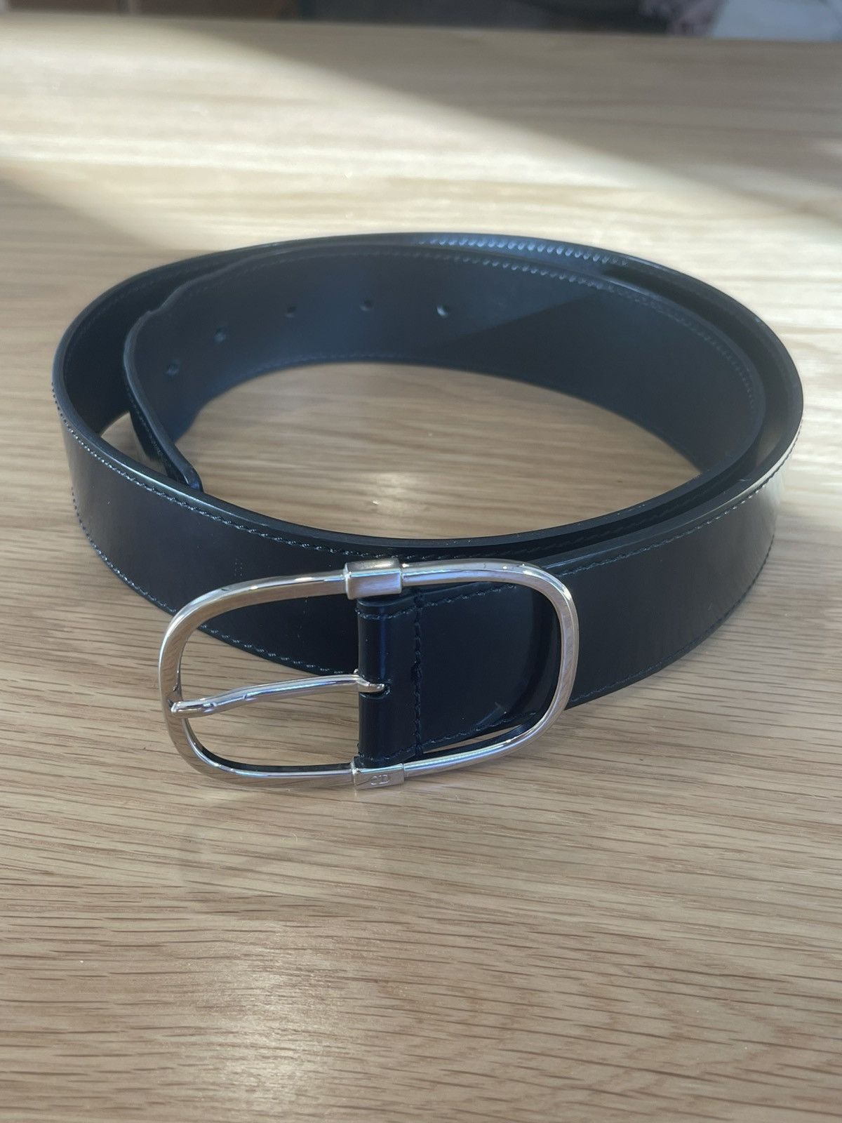 Dior Homme by Hedi Slimane Dark Blue Chain Buckle Belt