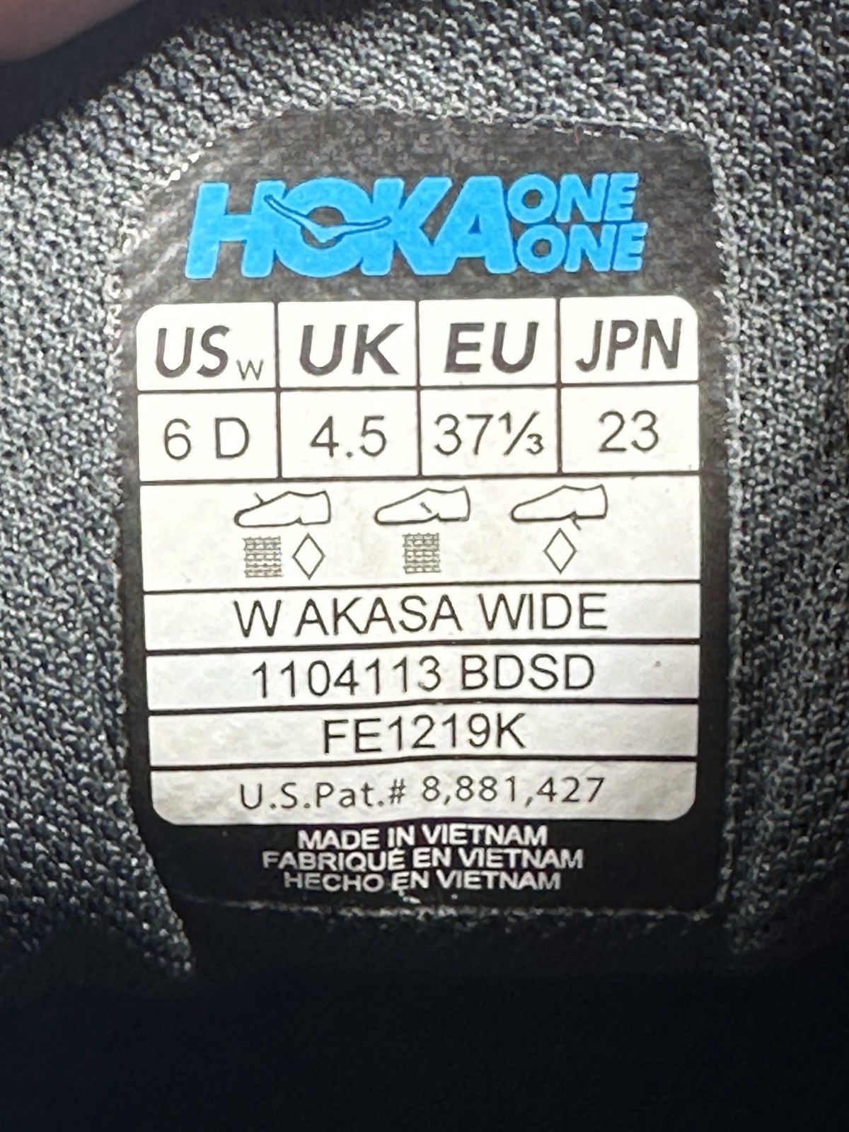 Hoka PreOwned Hoka One One Women's 6D Wide Arahi Black/White Size US 6 / IT 36 - 7 Thumbnail