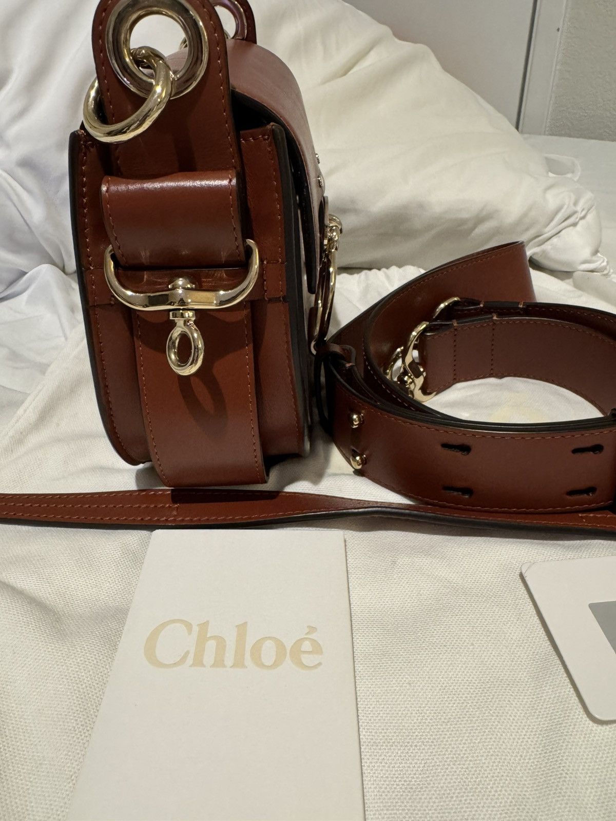 Chloe Chloé Tess Ring-Embellished Shoulder Bag Size ONE SIZE - 2 Thumbnail