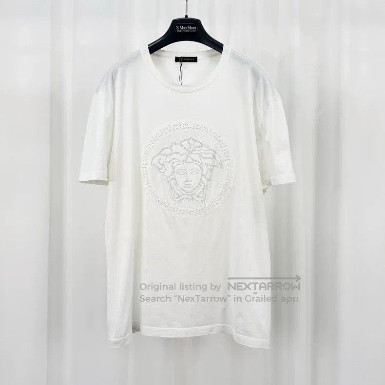 Versace Versace Embroidered Medusa Short Sleeve Tee. Size US L / EU 52-54 / 3 - 1 Thumbnail