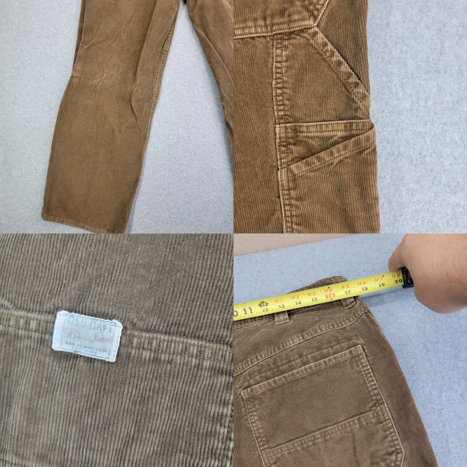 Old Navy Old Navy Carpenter Corduroy Pants Skate 36x32 Mens Pockets Brown 90s Grunge Hip Hop Streetwear Workwear Size US 36 / EU 52 - 8 Thumbnail