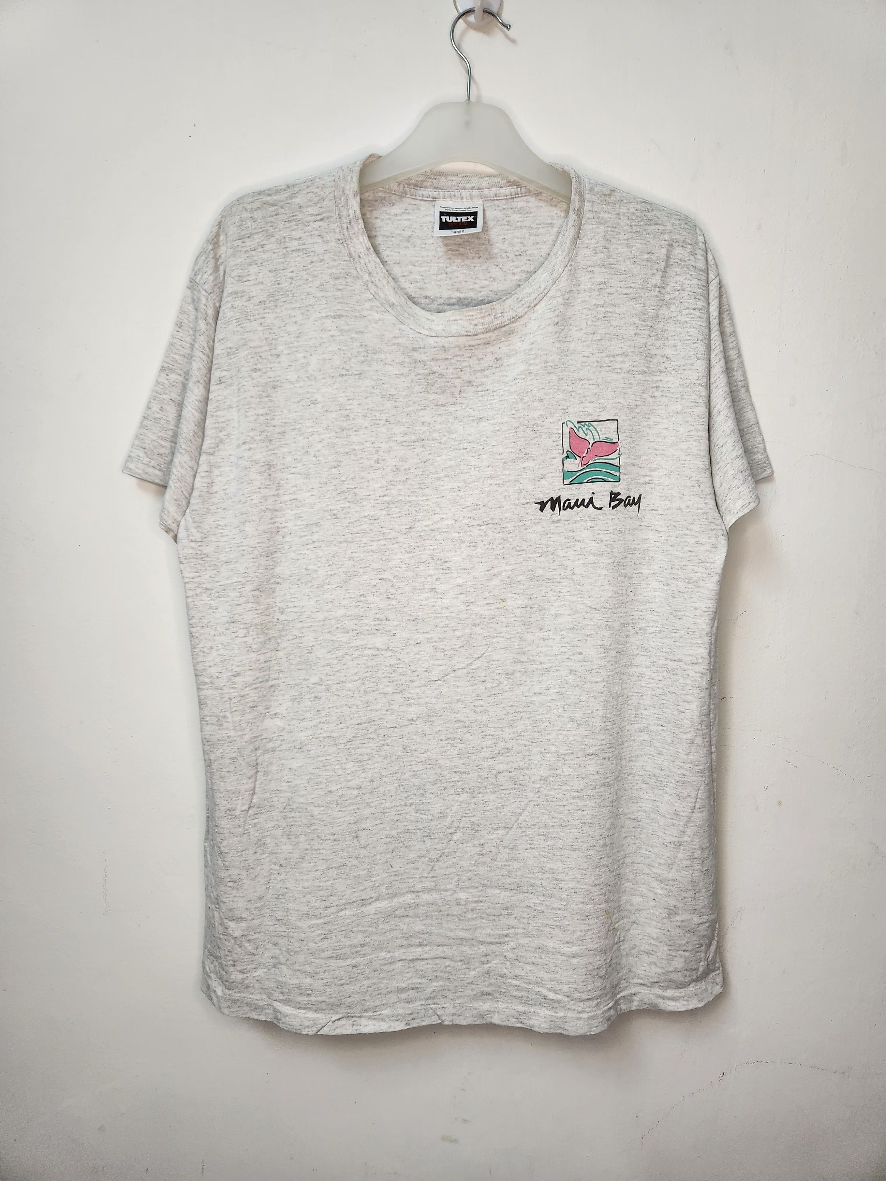 Tultex Tultex Vintage Maui Bay Hawaii Grey Shirt Size US L / EU 52-54 / 3 - 2 Thumbnail