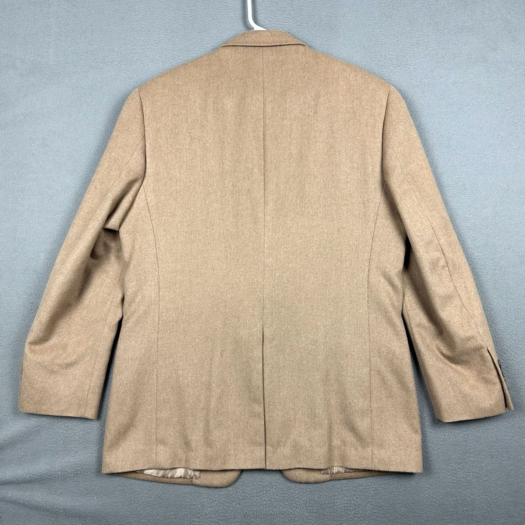 Tasso Elba Tasso Elba Blazer Jacket 42R Brown 100% Camel Hair Notch Lapel Single-Breasted 2-Button 4-Button Sleeve Solid Adult Mens Vintage: No Size 42R - 2 Thumbnail
