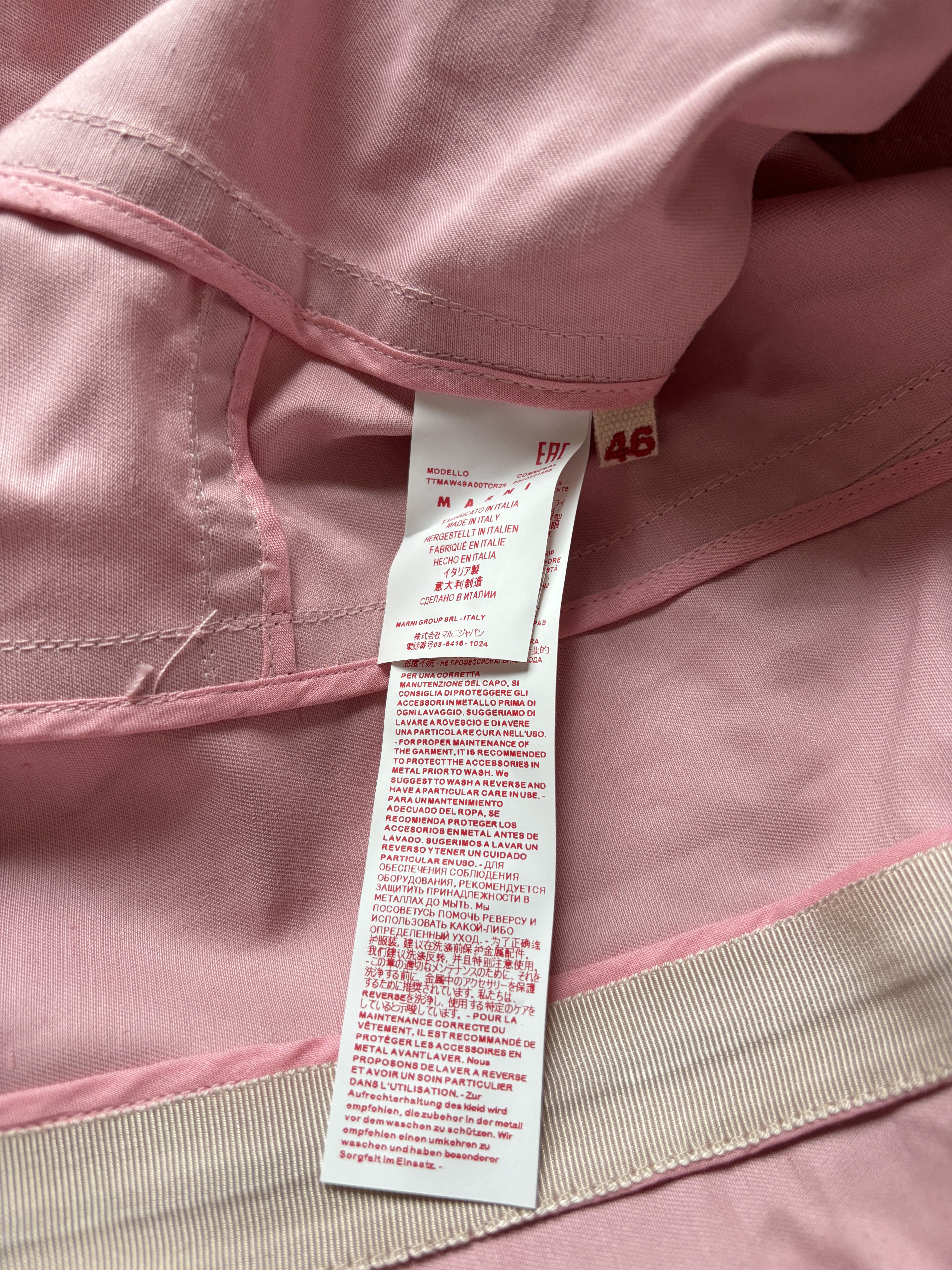 Marni ⚡️QUICK SALE⚡️Marni Pink Flared Tank Top with Back Zipper Size XL / US 12-14 / IT 48-50 - 4 Thumbnail