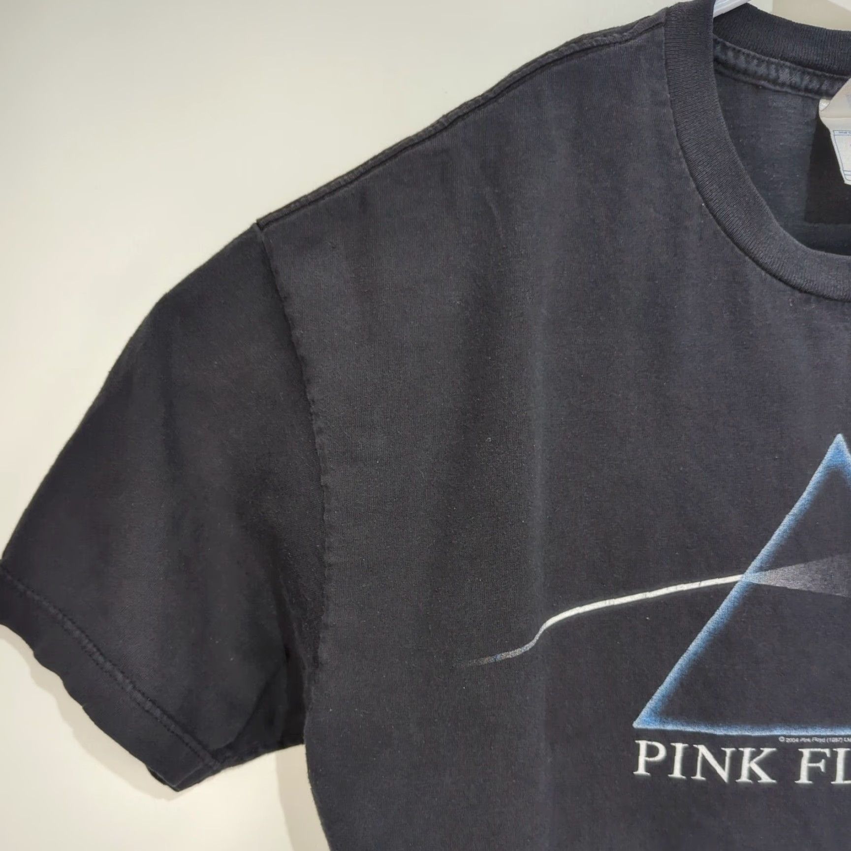 Vintage VINTAGE Pink Floyd Dark Side of the Moon T Shirt XL Black Crew Neck Short Sleeve Graphic 80s Music Mens Size US XL / EU 56 / 4 - 4 Thumbnail