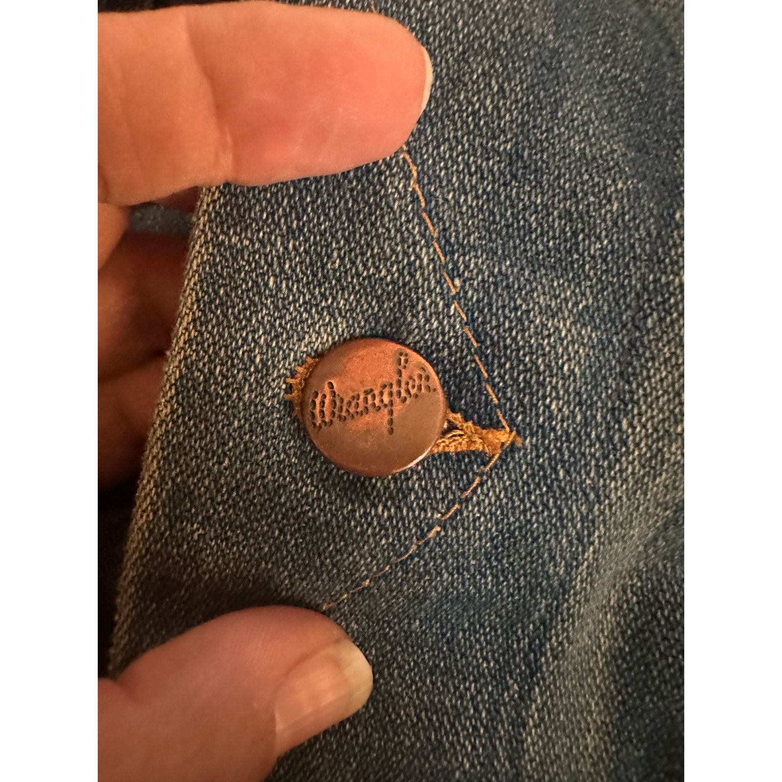 Wrangler RARE Vintage Wrangler 60s 70s Distressed Denim Jacket sz 36 Size US S / EU 44-46 / 1 - 3 Thumbnail