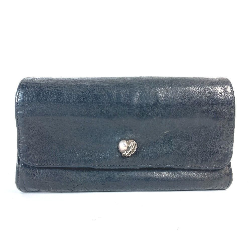 Chrome Hearts Chrome Hearts Heart Judy Long Wallet Flap Leather Men Black Size ONE SIZE - 1 Thumbnail