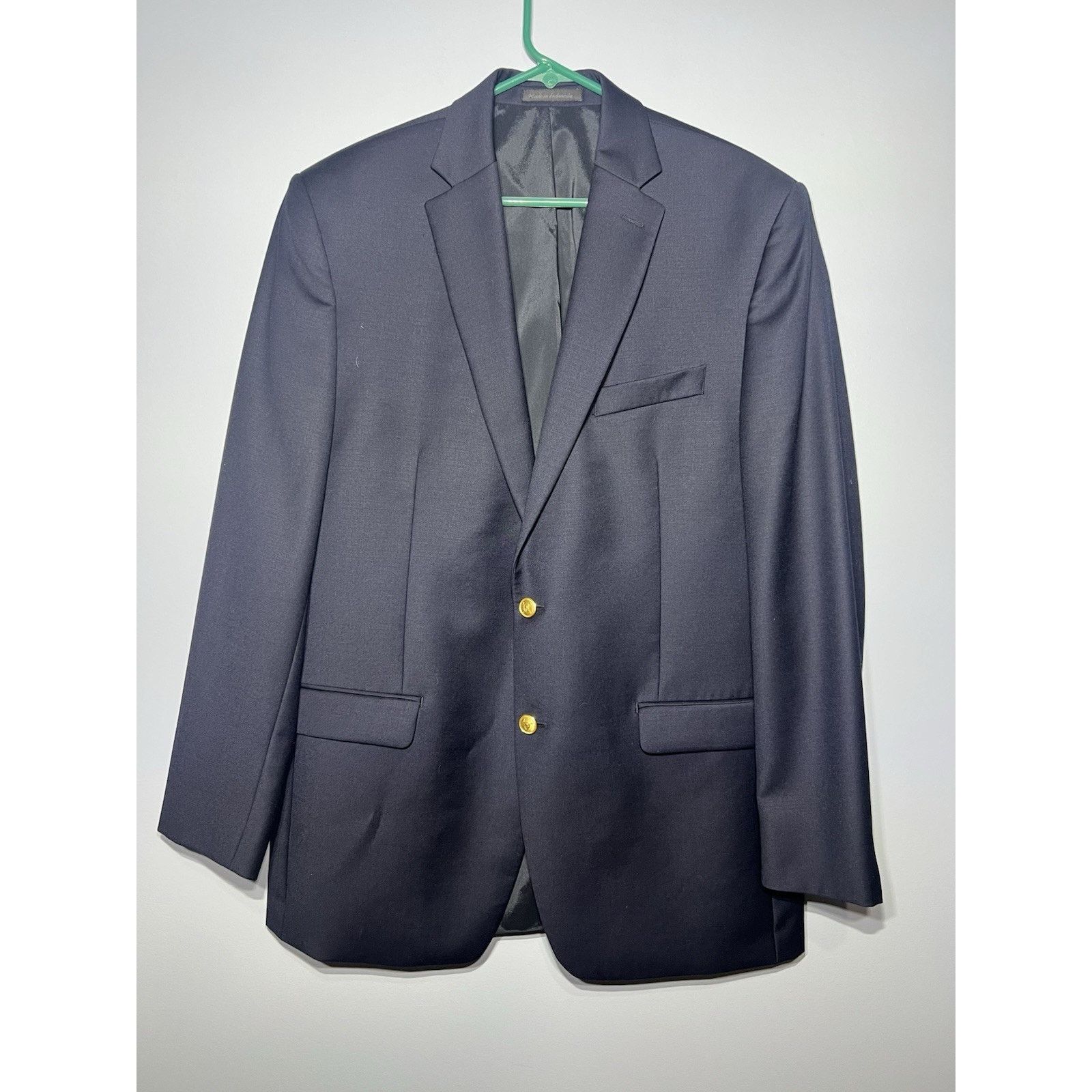 Ralph Lauren Ralph Lauren Blazer Men 42L Navy Gold Button Sports Coat Size 42L - 2 Thumbnail