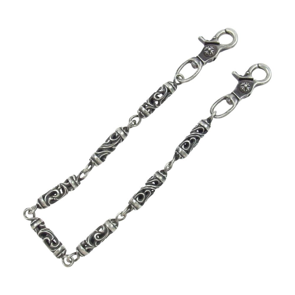 image of Chrome Hearts Roller Wallet Chain in Silver, Men's