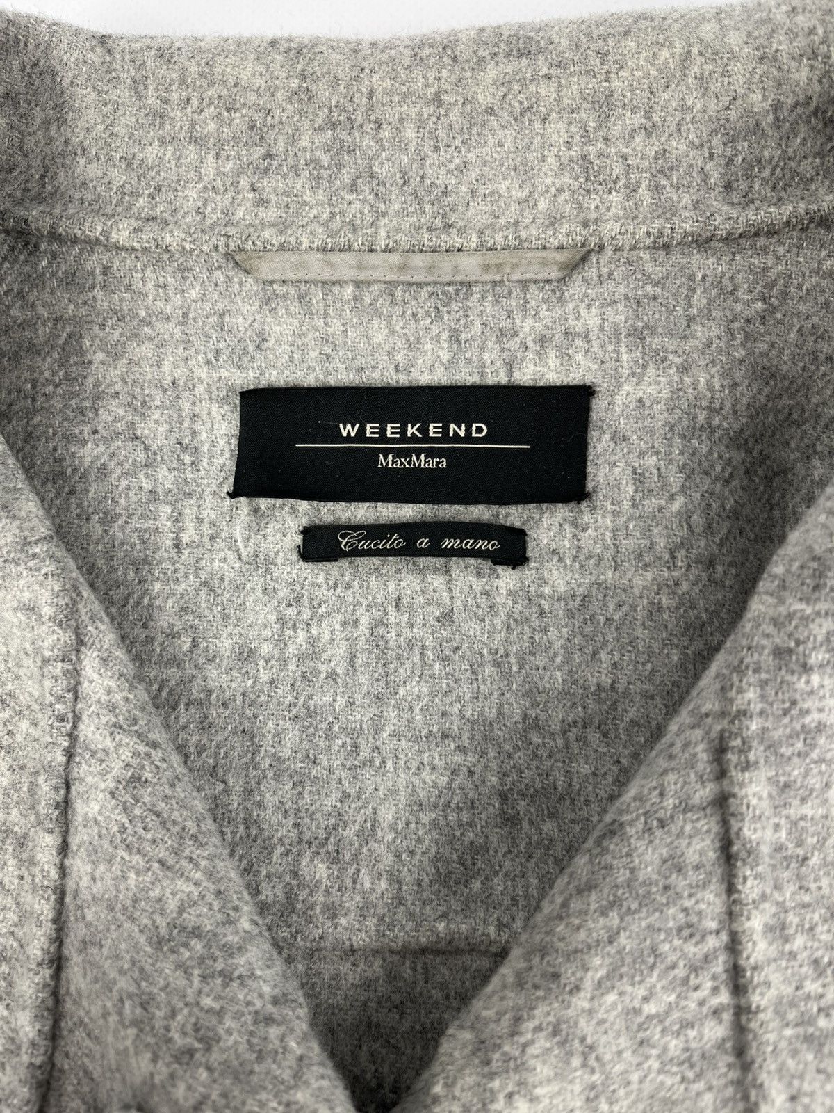 Max Mara × Weekend Max Mara Weekend Max Mara Wool Trench Coat Jacket Snap Close Size XL / US 12-14 / IT 48-50 - 4 Thumbnail