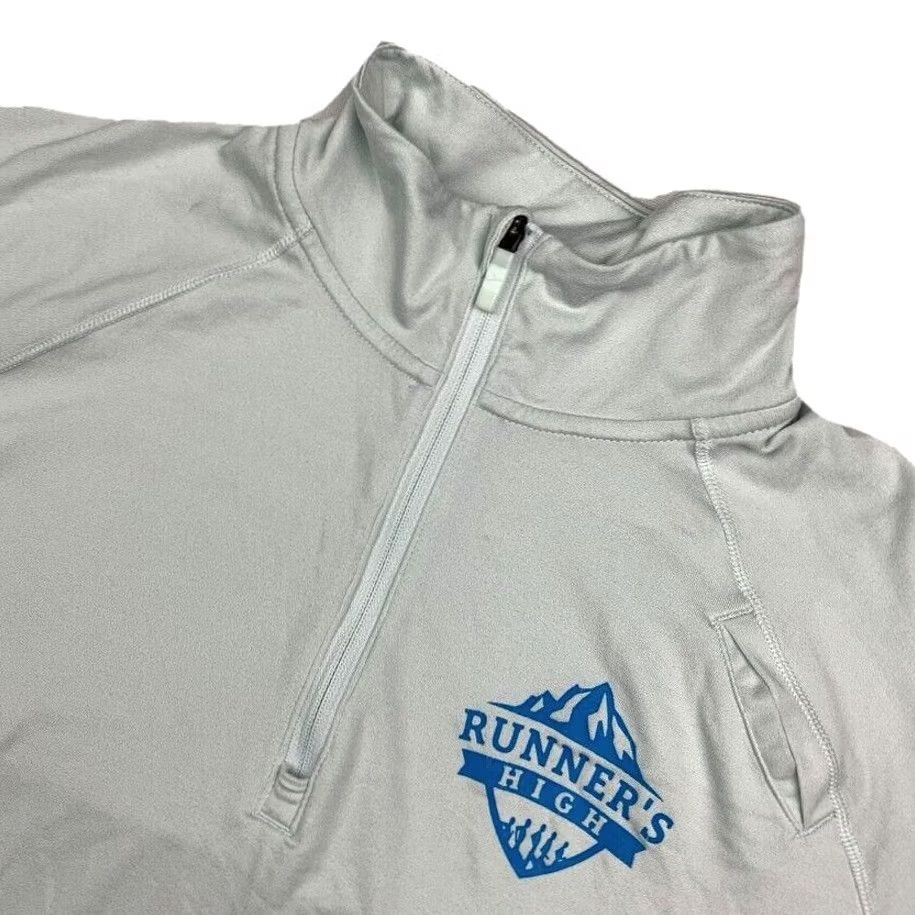Brooks Brooks Men's Performance 1/4 Zip Pullover Small Light Teal Blue Size US S / EU 44-46 / 1 - 2 Thumbnail