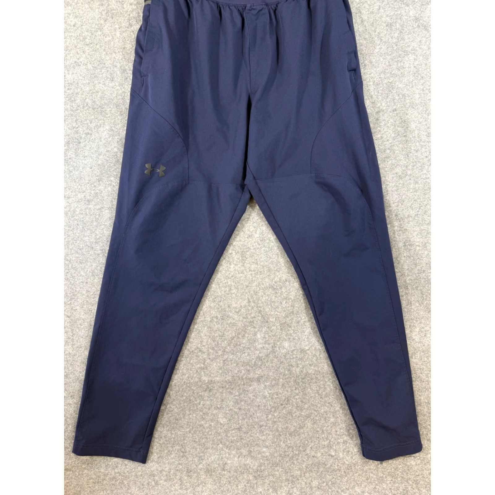 Under Armour Under Armour Activewear Track Pants Womens L Blue Tapered Leg Pull On Pockets Stretch Breathable Size 36" / US 14 / IT 50 - 2 Thumbnail
