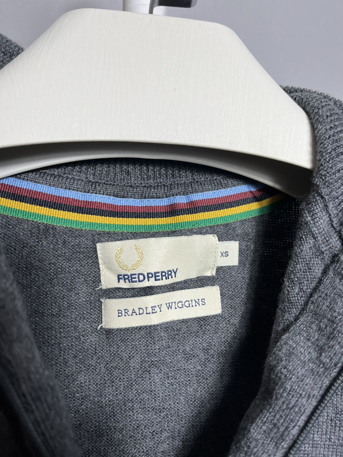 Fred Perry × Sports Specialties Fred Perry Bradley Wiggins cycling knit wool sweater 1/4 zip Size US XS / EU 42 / 0 - 7 Thumbnail