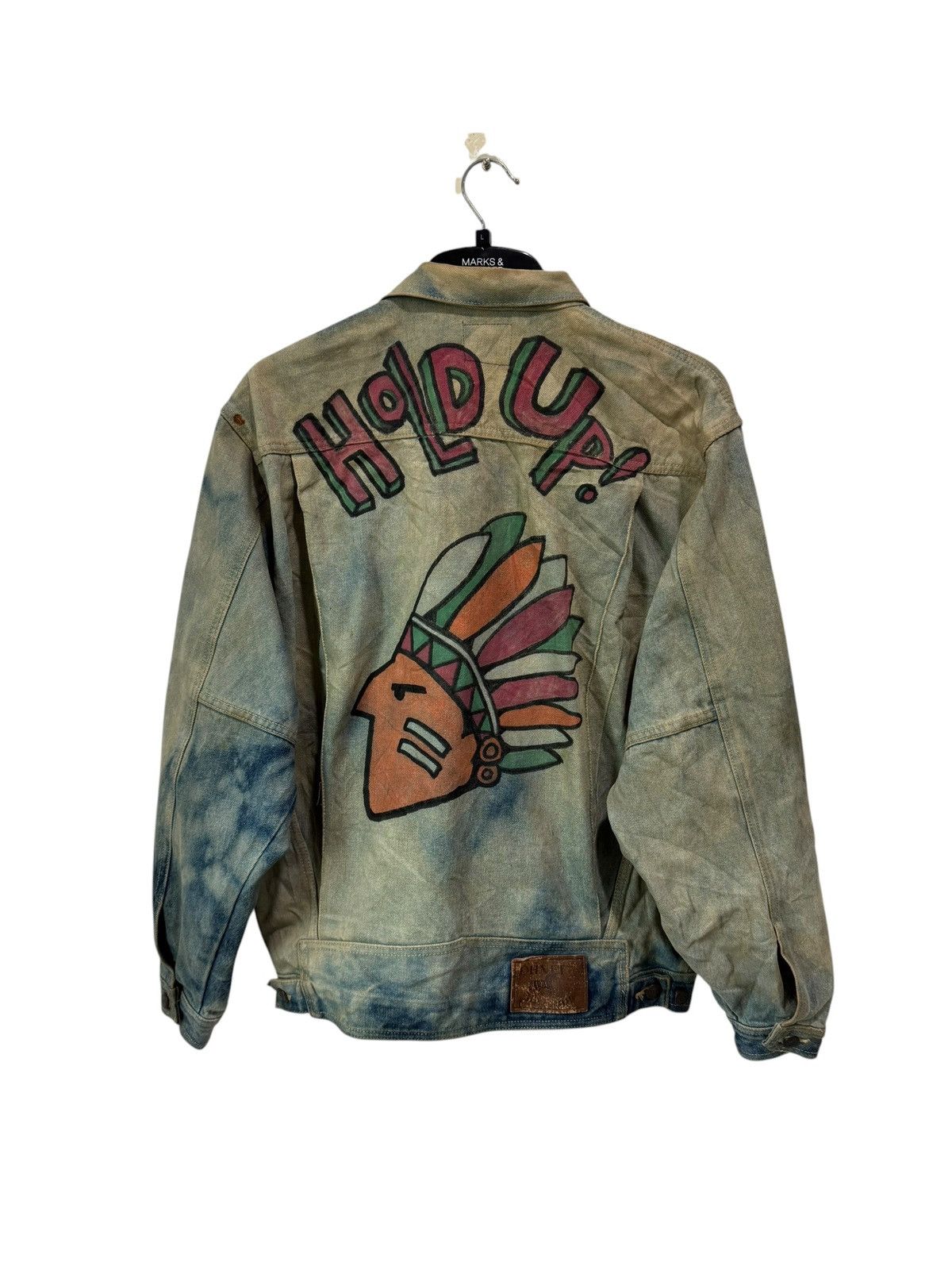 Seditionaries Japanese Brand Oh Net Acid Wash Jacket Hold Up Red Indian Size US M / EU 48-50 / 2 - 4 Thumbnail