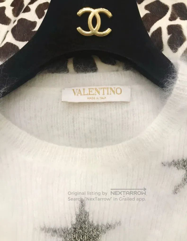 Valentino Valentino Star sweater Size L / US 10 / IT 46 - 4 Thumbnail