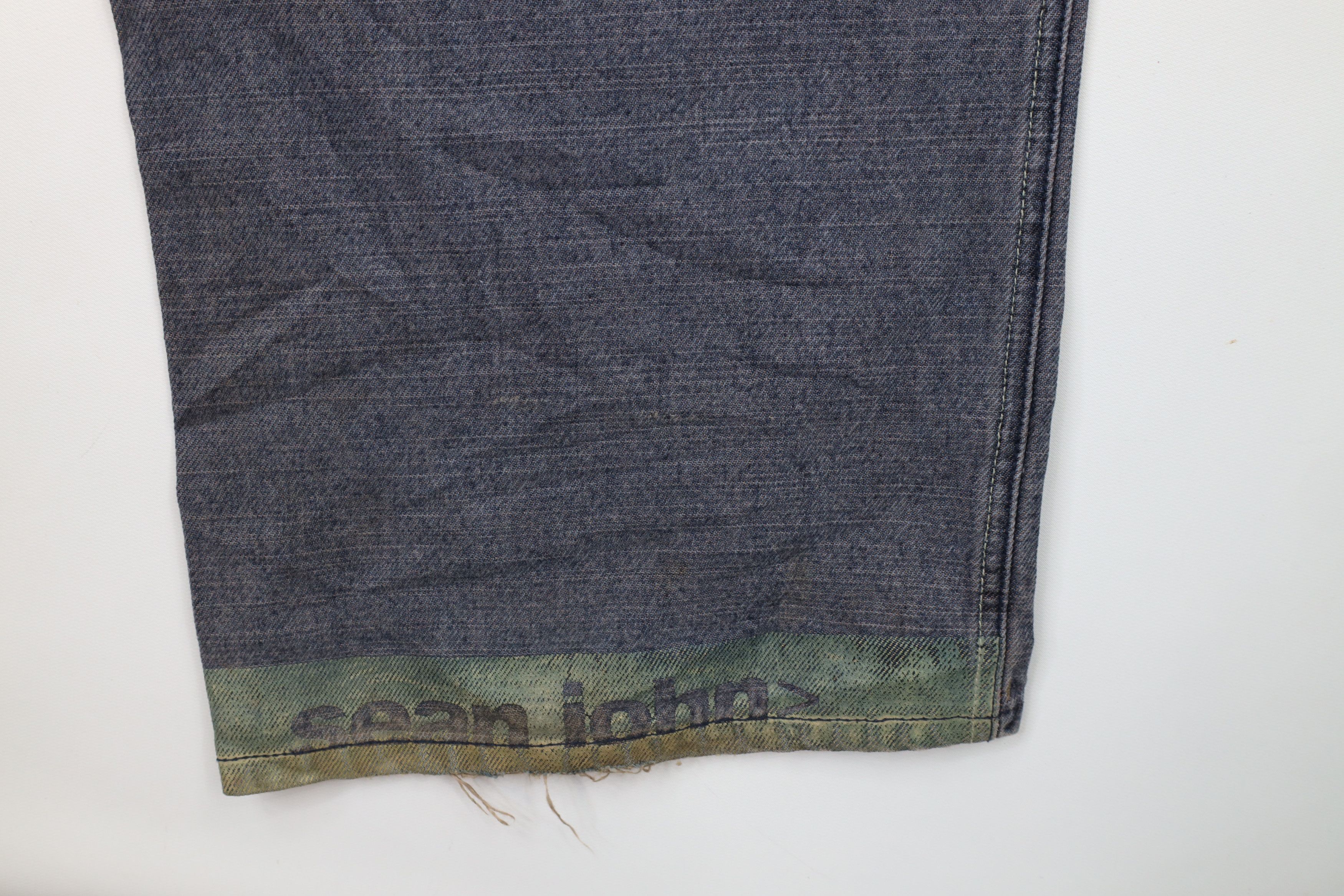Sean John × Vintage Vintage 90s Sean John Spell Out Baggy Wide Leg Denim Jeans Size US 40 / EU 56 - 13 Thumbnail