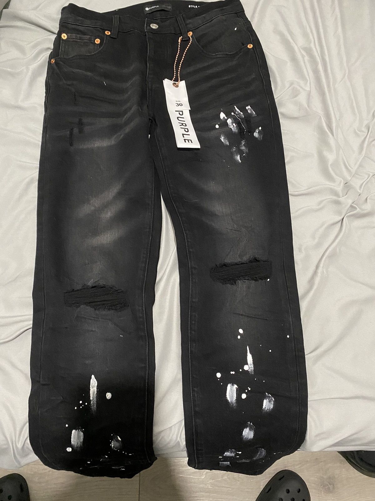 image of Purple Brand Jeans in Black, Men's (Size 30)