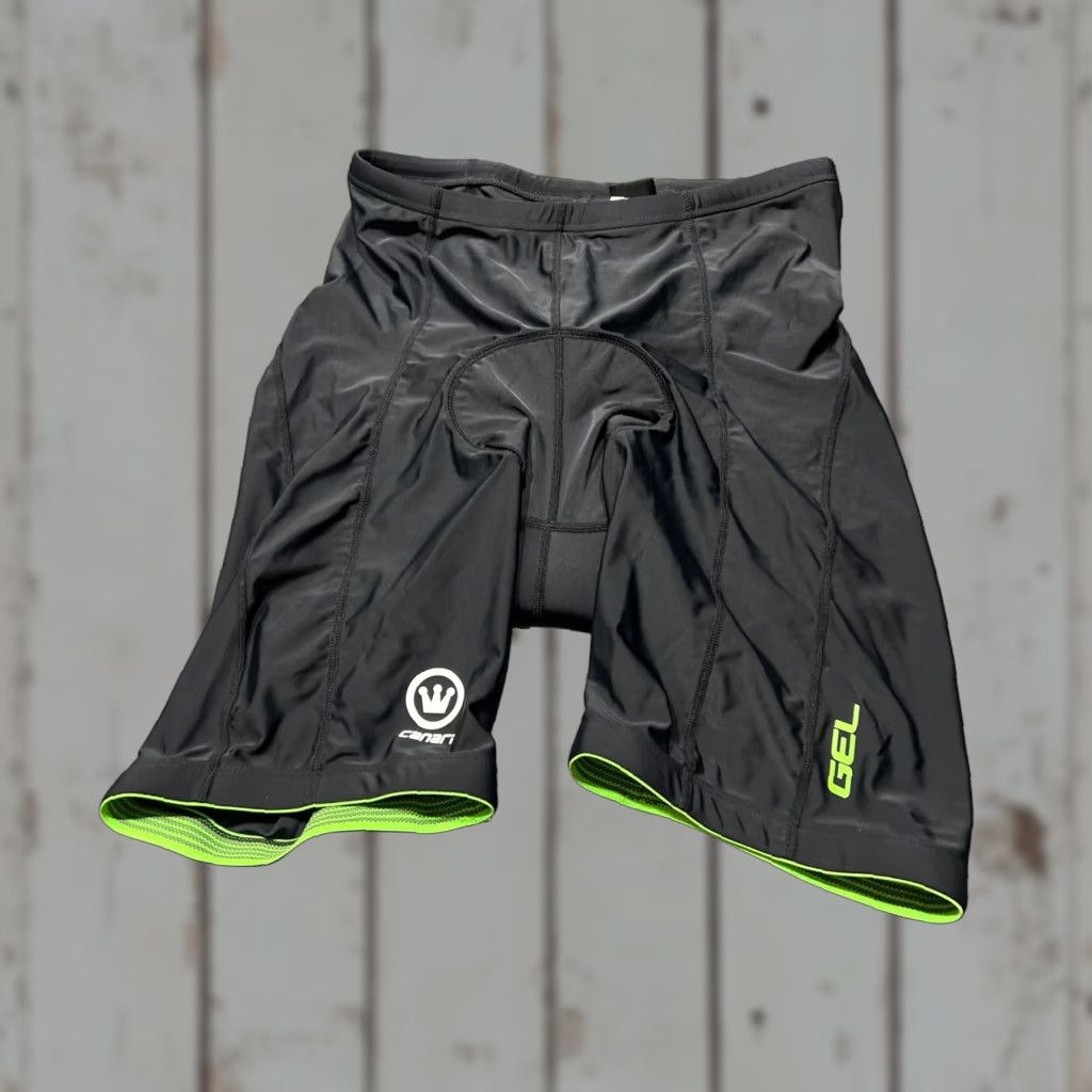 Vintage Canari Men's Padded Cycling Biking Shorts XL Black Activewear Biker Sportswear Workout Fitness Size US 36 / EU 52 - 1 Thumbnail