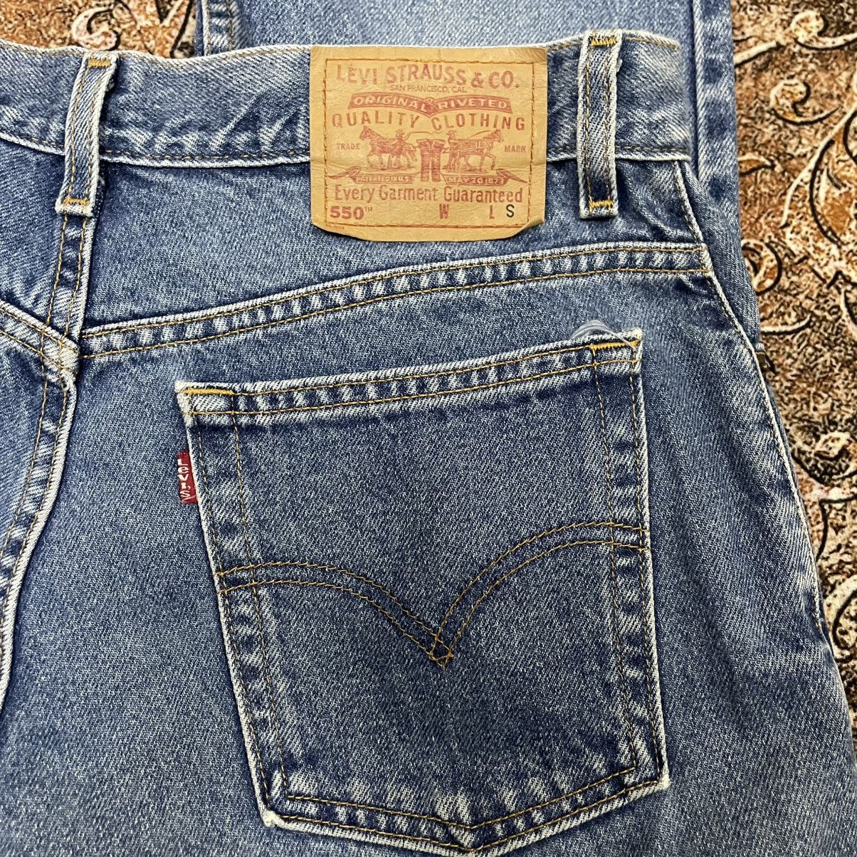 Levi's Vintage Clothing 🔥Vintage Levis 550 Stoned Washed Ripped Distress Denim Jeans Size US 32 / EU 48 - 14 Thumbnail