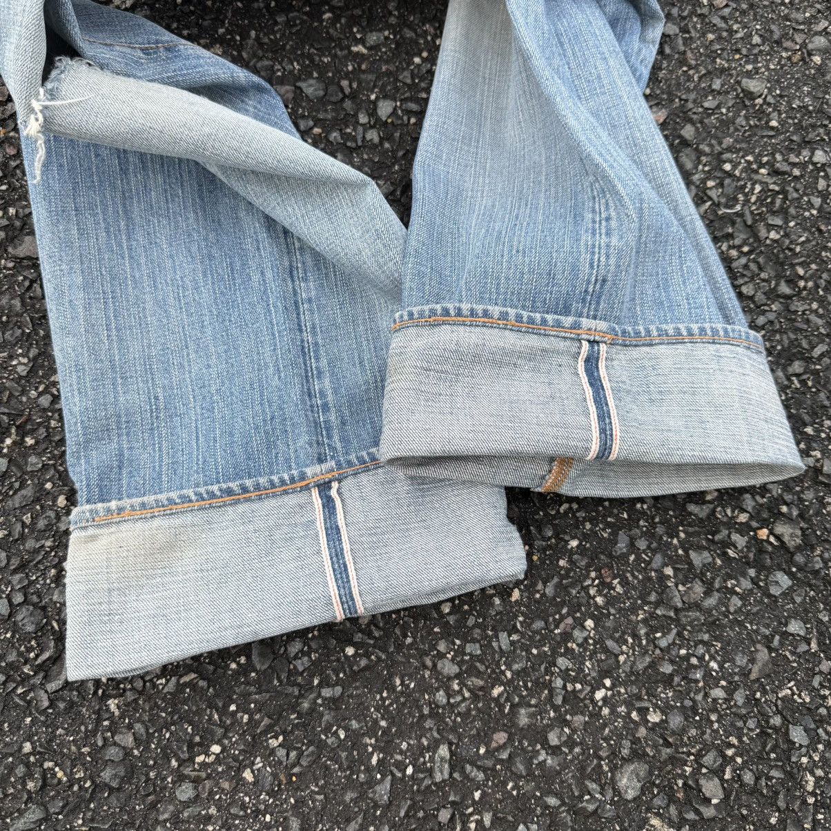 Japanese Brand Vintage EVISU button fly rippep rusty denim Size US 36 / EU 52 - 20 Thumbnail