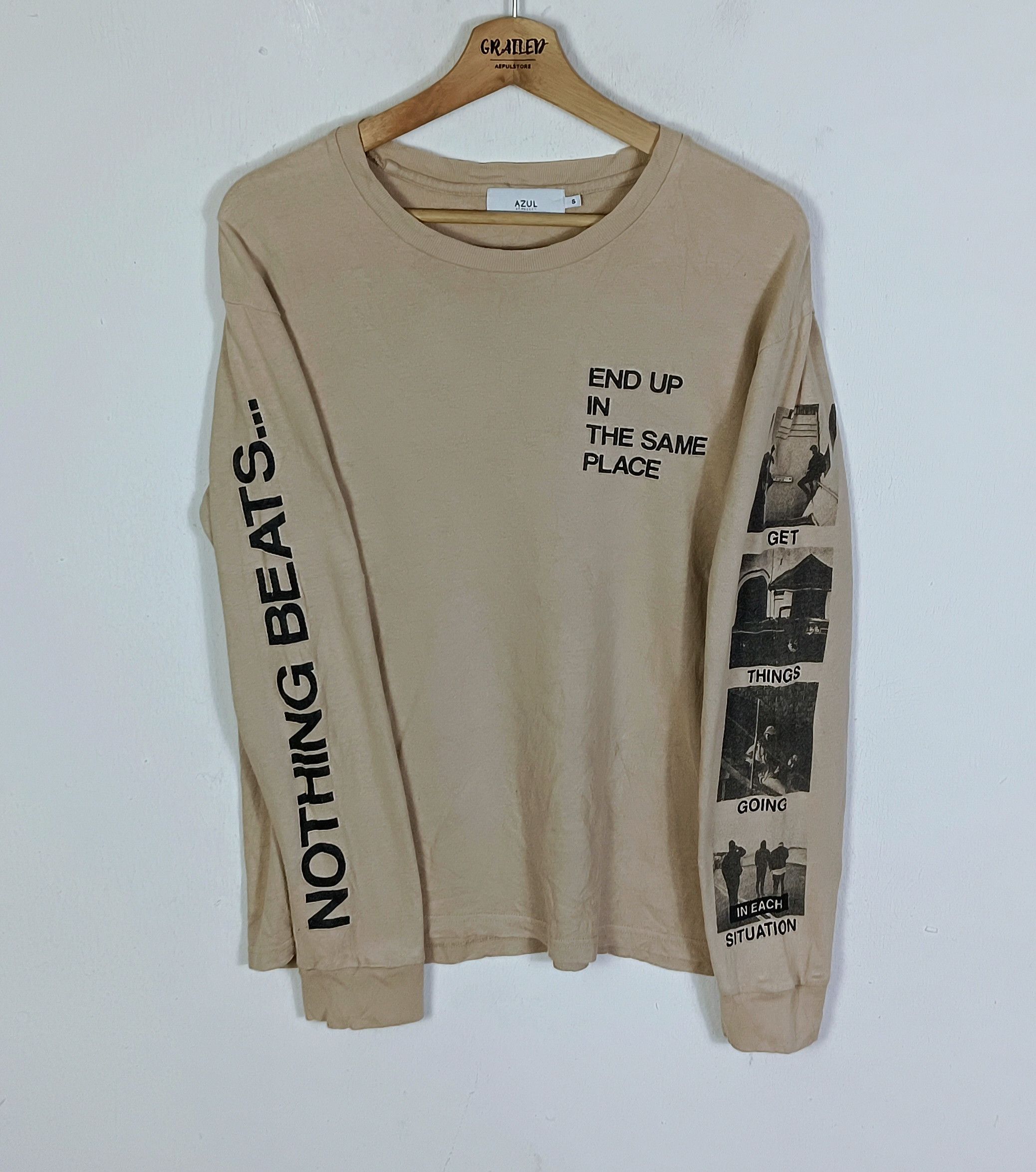 Japanese Brand × MOUSSY × Vintage Vintage Azul by Moussy "Get Thing Going Situation" Size US M / EU 48-50 / 2 - 1 Thumbnail