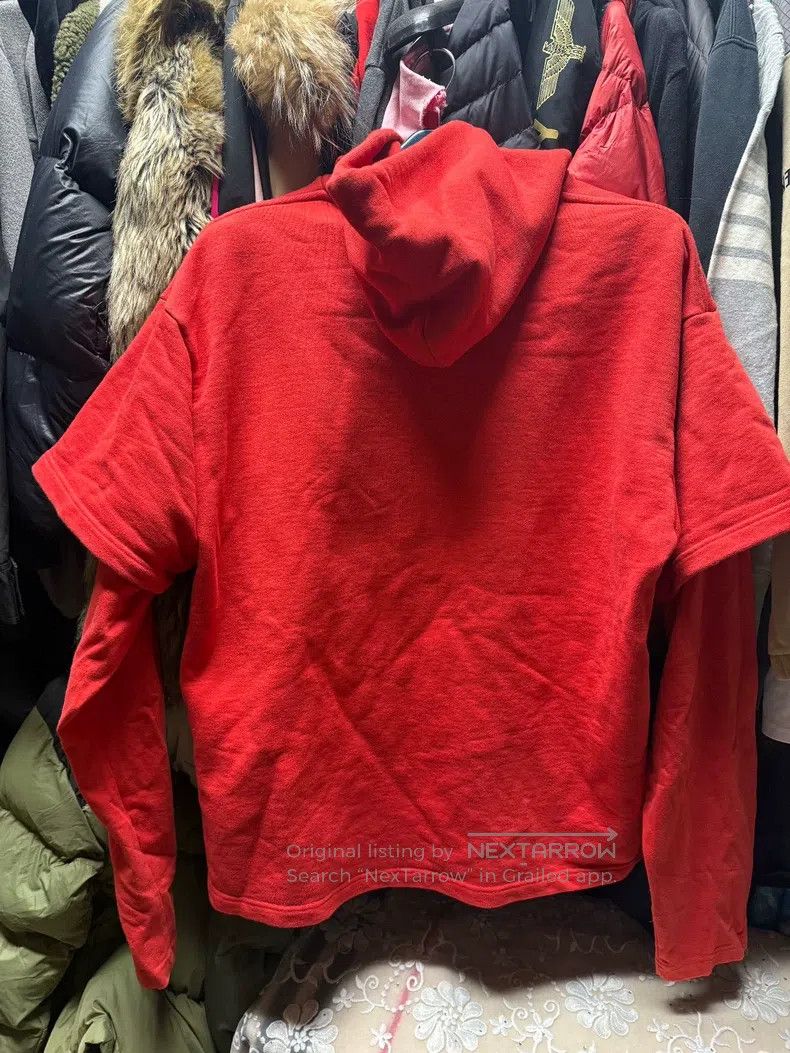 Vetements Vetements Red Two-Piece Hooded Sweatshirt Size US XS / EU 42 / 0 - 8 Thumbnail