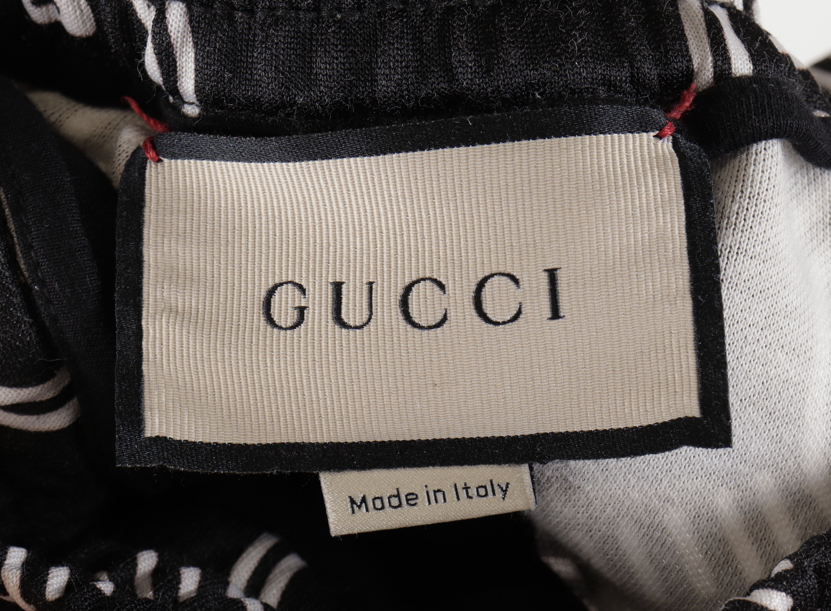 Gucci Gucci GG Monogram Black Joggers Track Pants Sweatpants Size US 31 - 16 Thumbnail