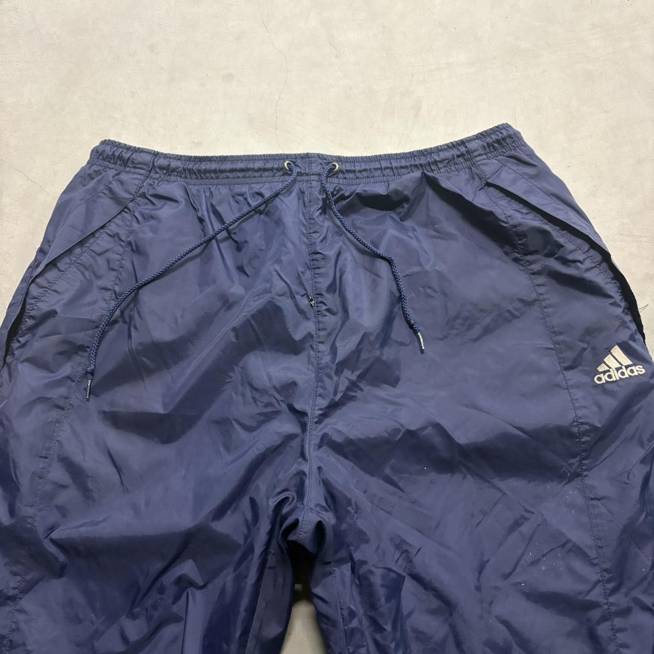 Adidas Crazy Vintage Y2K/2000s Baggy Navy Blue Adidas Trackpants! Size US 34 / EU 50 - 3 Thumbnail
