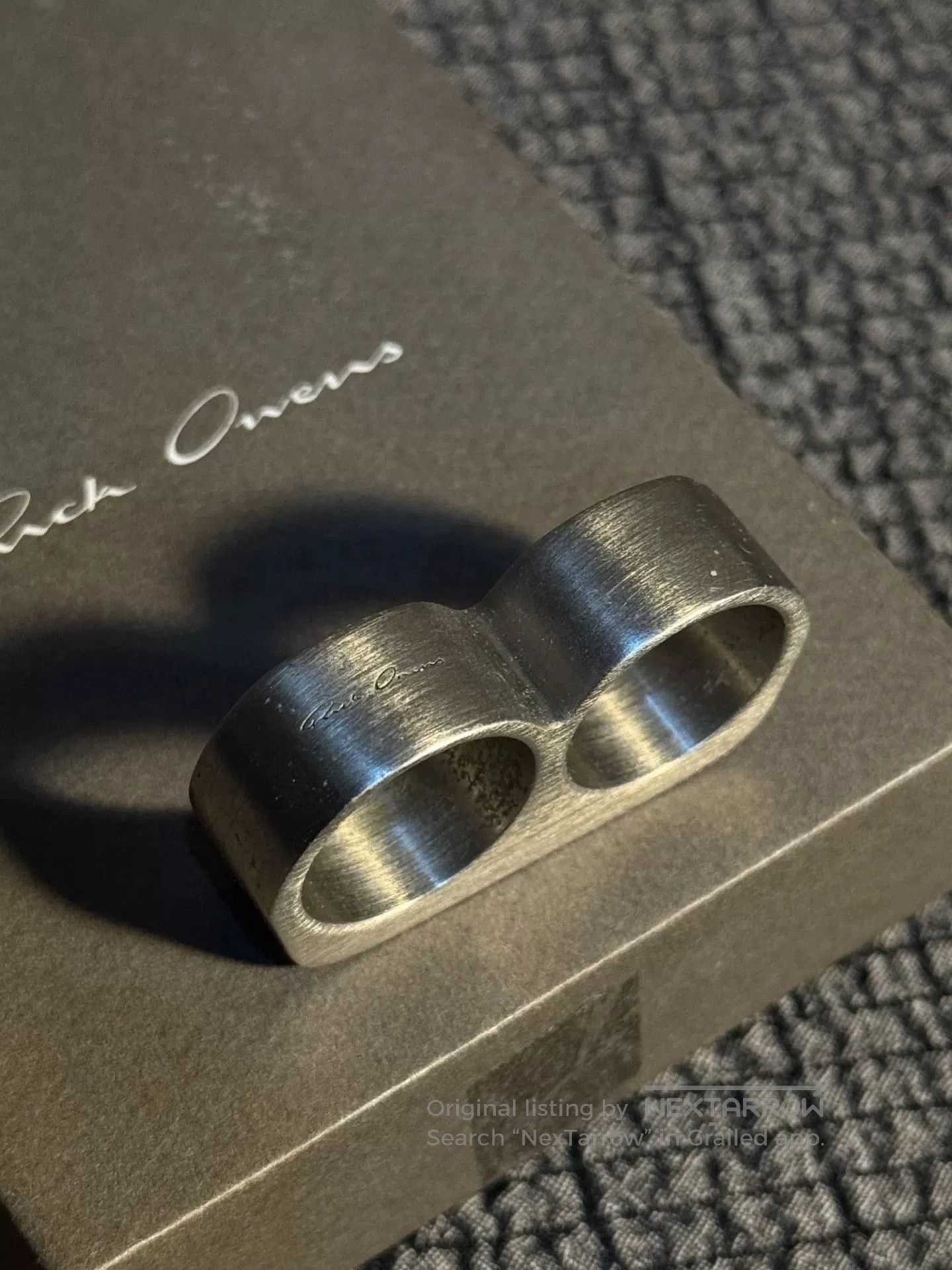Rick Owens Rick Owens Double Grill Ring. Size ONE SIZE - 4 Thumbnail