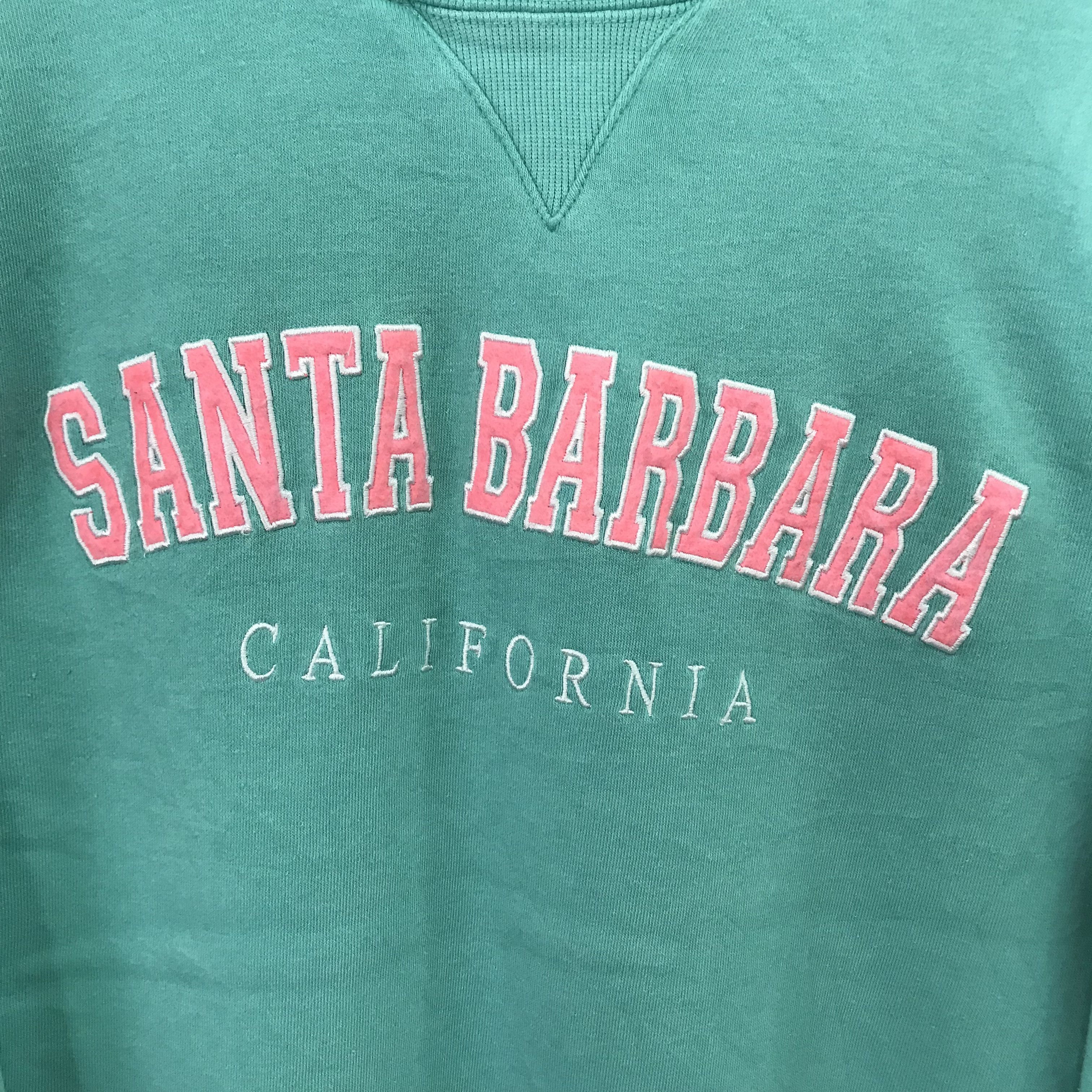 Barbara Kruger Vintage Santa Barbara Green Sweatshirt - 378 Size US S / EU 44-46 / 1 - 4 Thumbnail