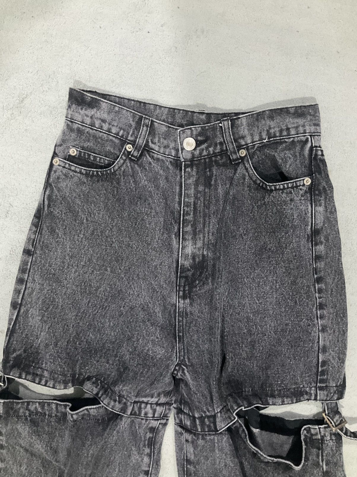 Le Grande Bleu (L.G.B.) Vintage y2k Denim Solid Detachable Pants Bootcut Size 27" / US 4 / IT 40 - 9 Thumbnail