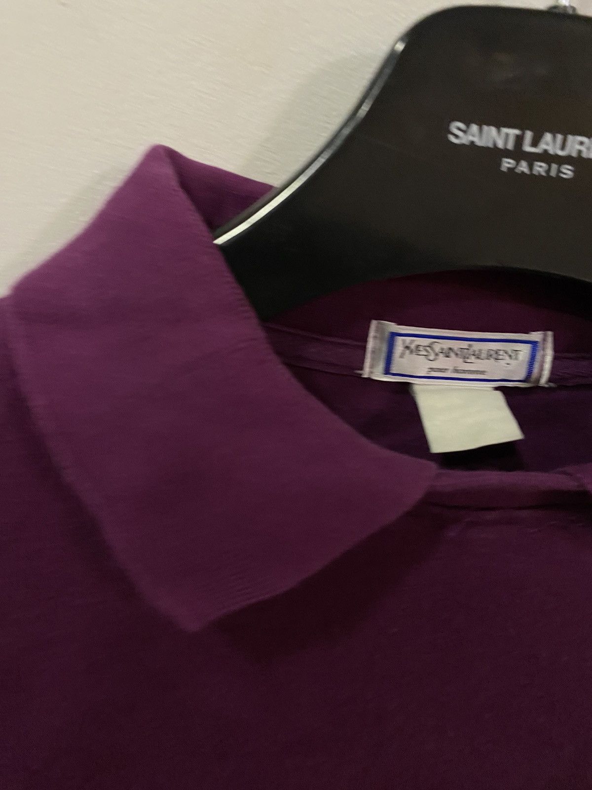 Yves Saint Laurent Magenta 90’s YSL Sweatshirt Big Logo Size US L / EU 52-54 / 3 - 5 Thumbnail