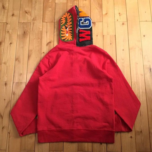 Bape BAPE Shark Full Zip Hoodie Black Camo x Red a bathing ape Size US L / EU 52-54 / 3 - 3 Thumbnail