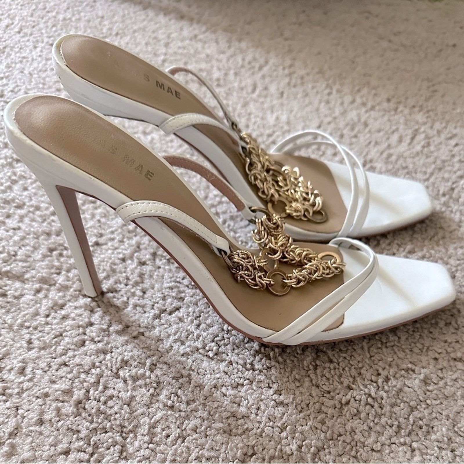 Other ALIAS MAE Revolve Ankle Strap Heel in Ivory Sz. 37 EU / 7 US Size US 6 / IT 36 - 7 Thumbnail