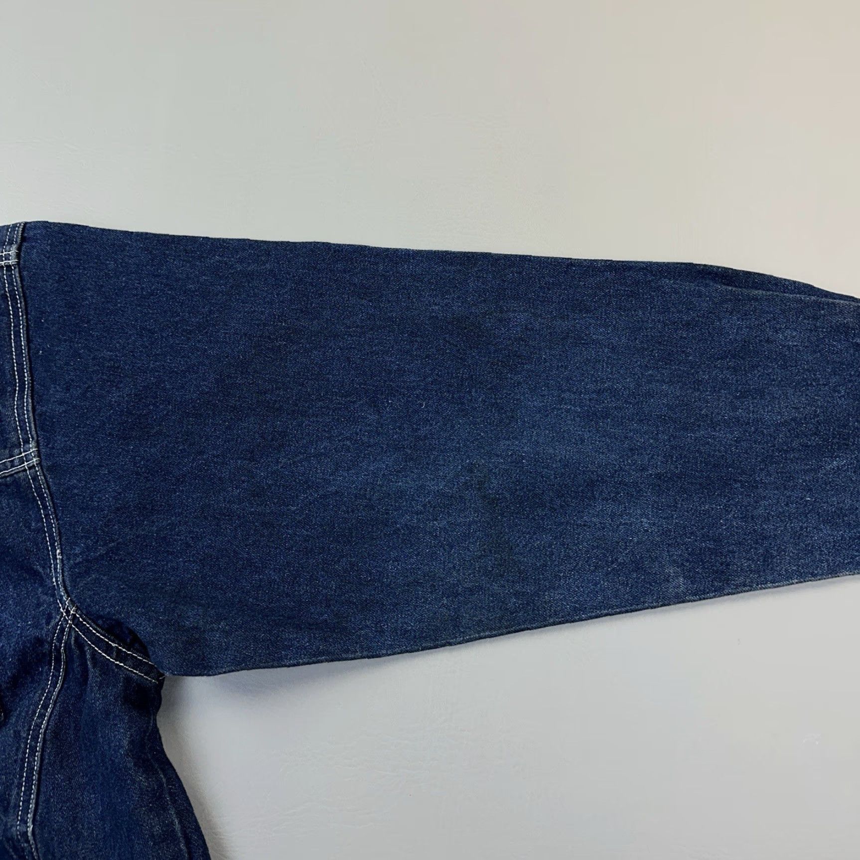 Denime VINTAGE Koman Jean 2000 Raw Denim Jacket Mens XL Blue Hip Hop Streetwear Y2K Size US 36 / EU 52 - 4 Thumbnail